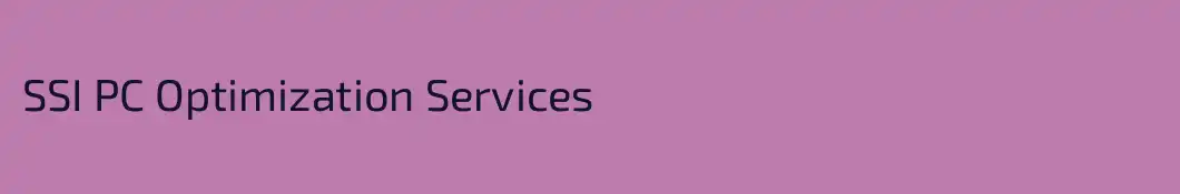 SSI PC Optimization Services